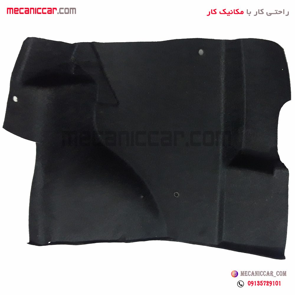 موکت (نمدی) روی گلگیر صندوق عقب راست پراید دوگانه سوز CNG