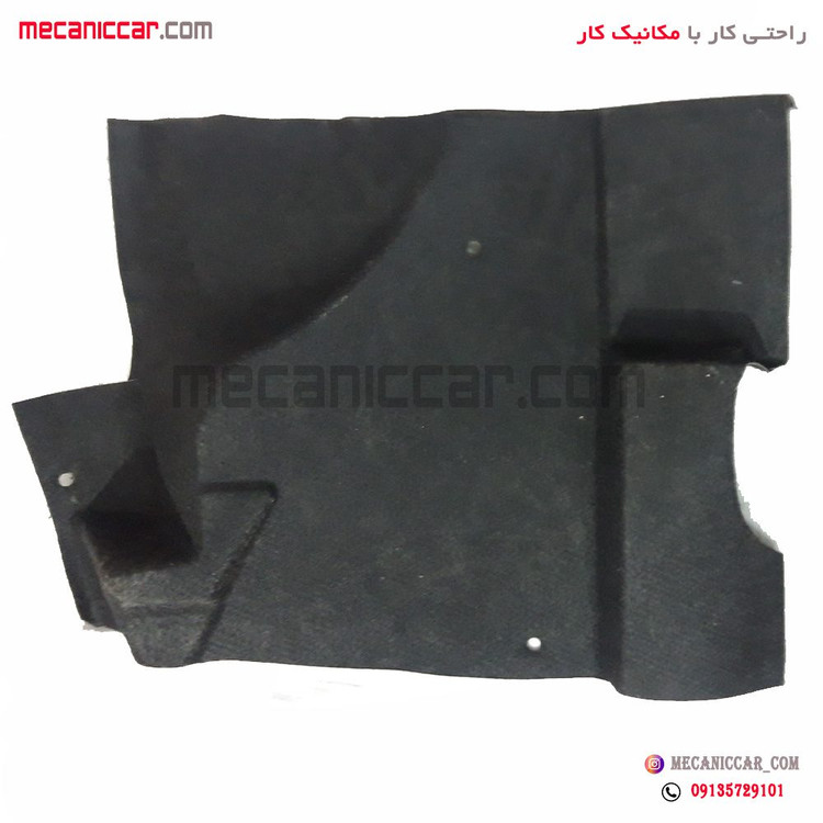 موکت (نمدی) روی گلگیر صندوق عقب راست پراید دوگانه سوز CNG
