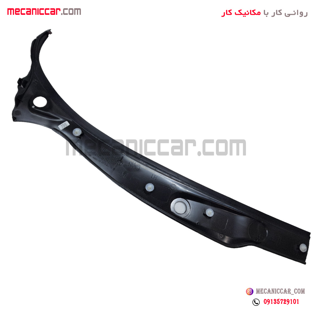 شبکه هواکش زیر برف پاک کن و شیشه جلو چپ بلند پژو 206 مژده وصل