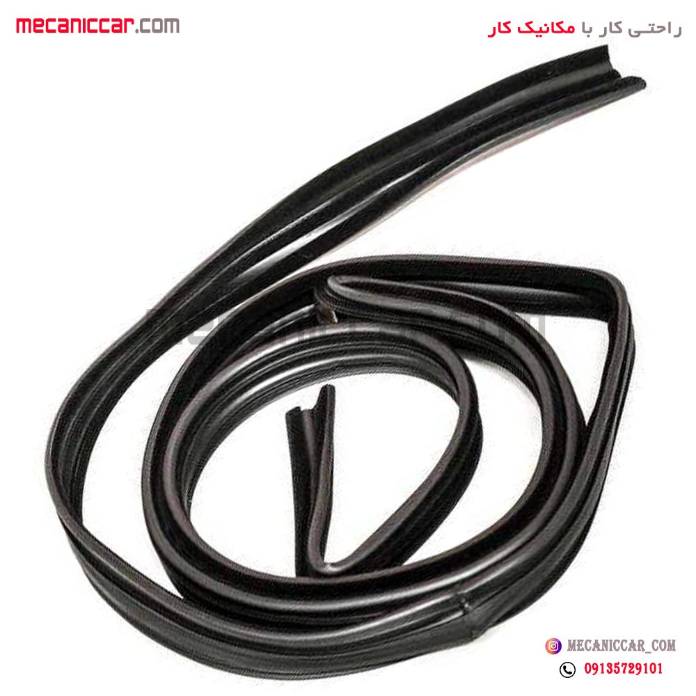 نوار دور کلاف شیشه (ماهوتی) جلو پراید