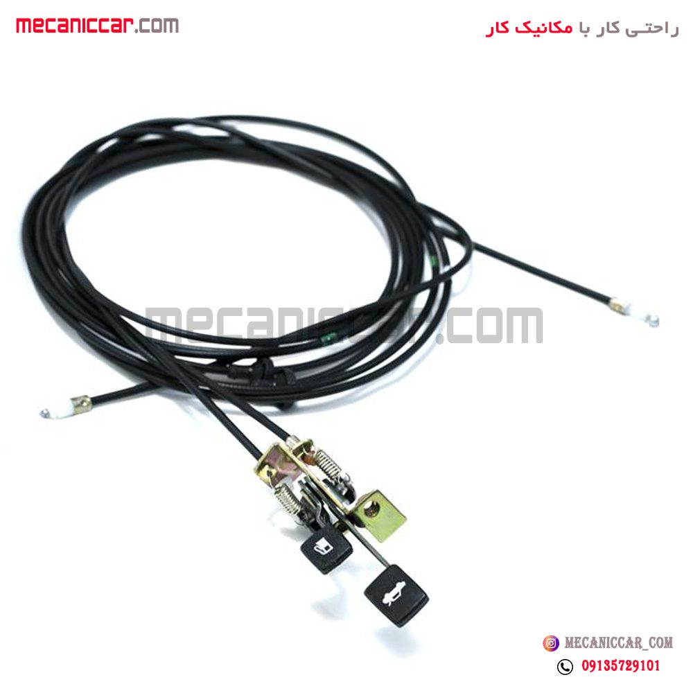 سیم (کابل) رها کننده درب صندوق عقب و باک پراید صبا