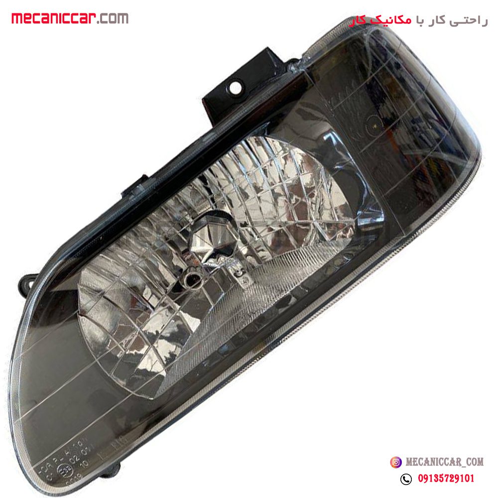 چراغ جلو تنظیم دستی چپ دودی پراید 131