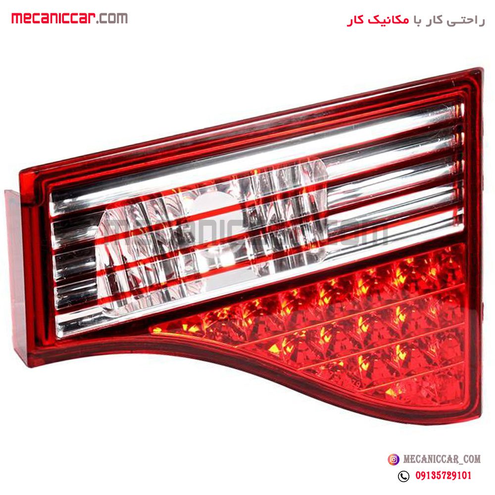 چراغ خطر روی صندوق راست سمند سورن معمولی