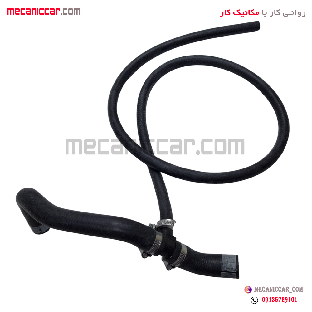 شیلنگ بخاری ورودی کوتاه پژو 405 و پارس و سمند دوگانه سوز الما