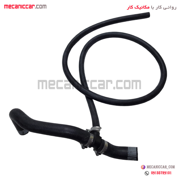 شیلنگ بخاری ورودی کوتاه پژو 405 و پارس و سمند دوگانه سوز الما