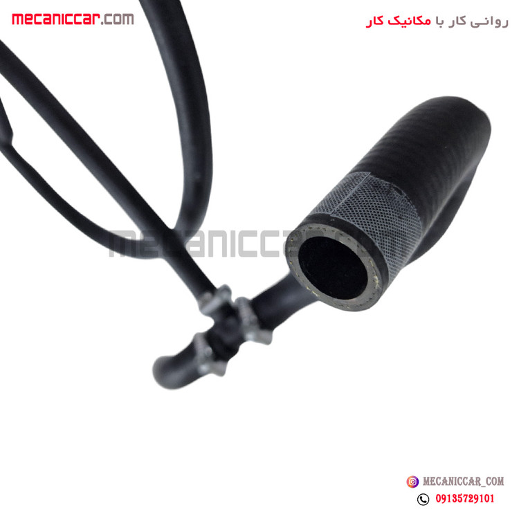 شیلنگ بخاری ورودی کوتاه پژو 405 و پارس و سمند دوگانه سوز الما