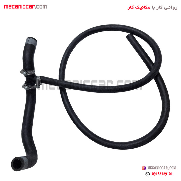 شیلنگ بخاری ورودی کوتاه پژو 405 و پارس و سمند دوگانه سوز الما
