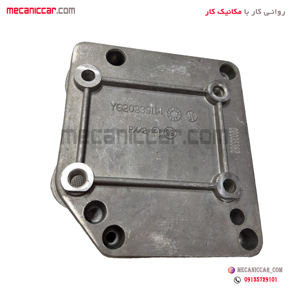 پایه کمپرسور کولر 4 پیچ جدید پژو 206 تیپ 2 و 3
