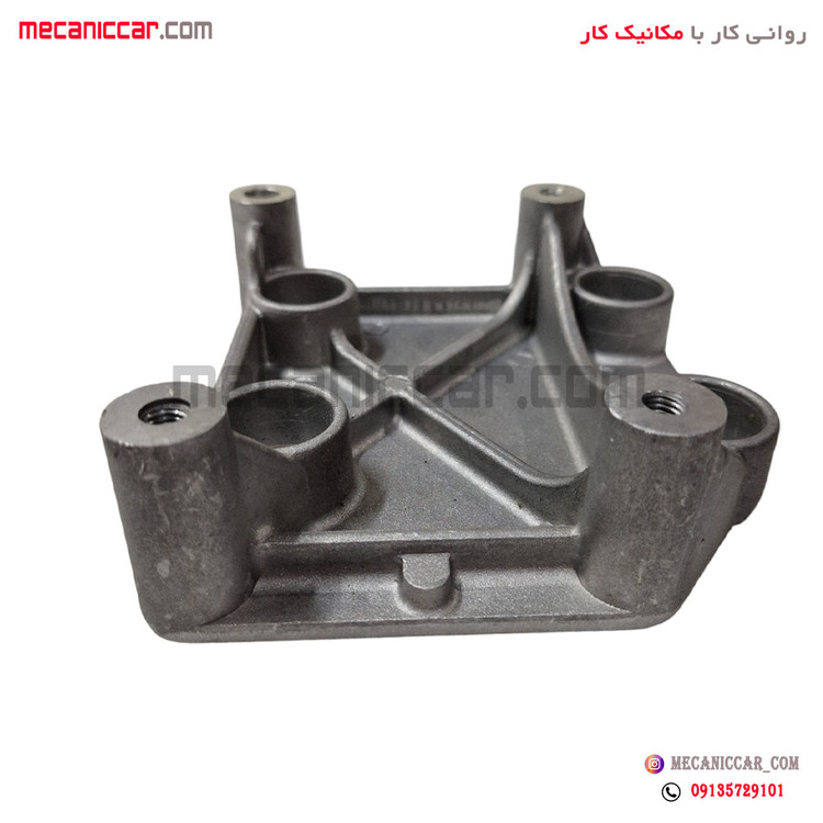 پایه کمپرسور کولر 4 پیچ جدید پژو 206 تیپ 2 و 3