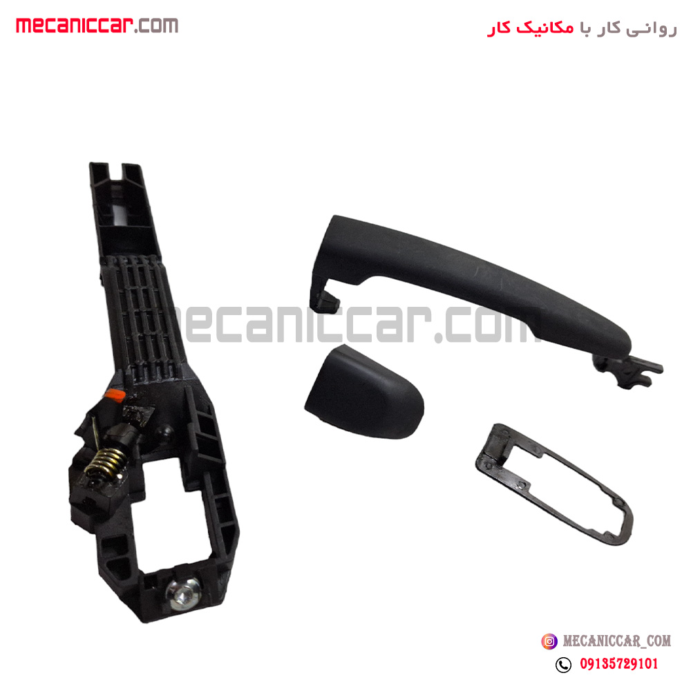 دستگیره درب بازکن بیرونی عقب چپ خام دنا و سمند سورن پلاس