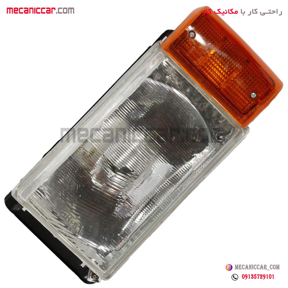 چراغ جلو چپ پیکان طرح قدیم (شیشه ای)