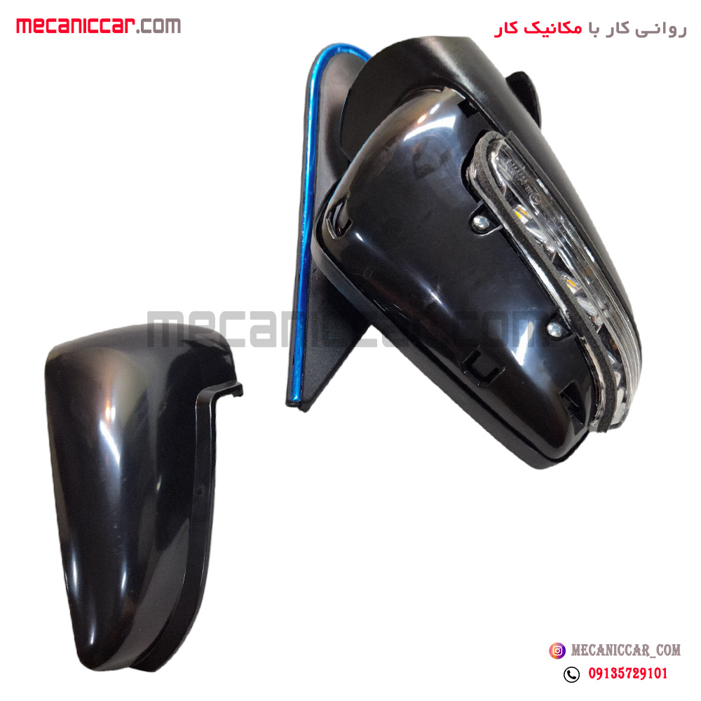 اینه کامل برقی پژو پارس سال راست راهنما دار 9 فیش (سوکت جدید) کاوج