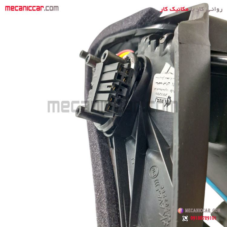 اینه کامل برقی پژو پارس سال چپ راهنما دار 9 فیش (سوکت جدید) کاوج