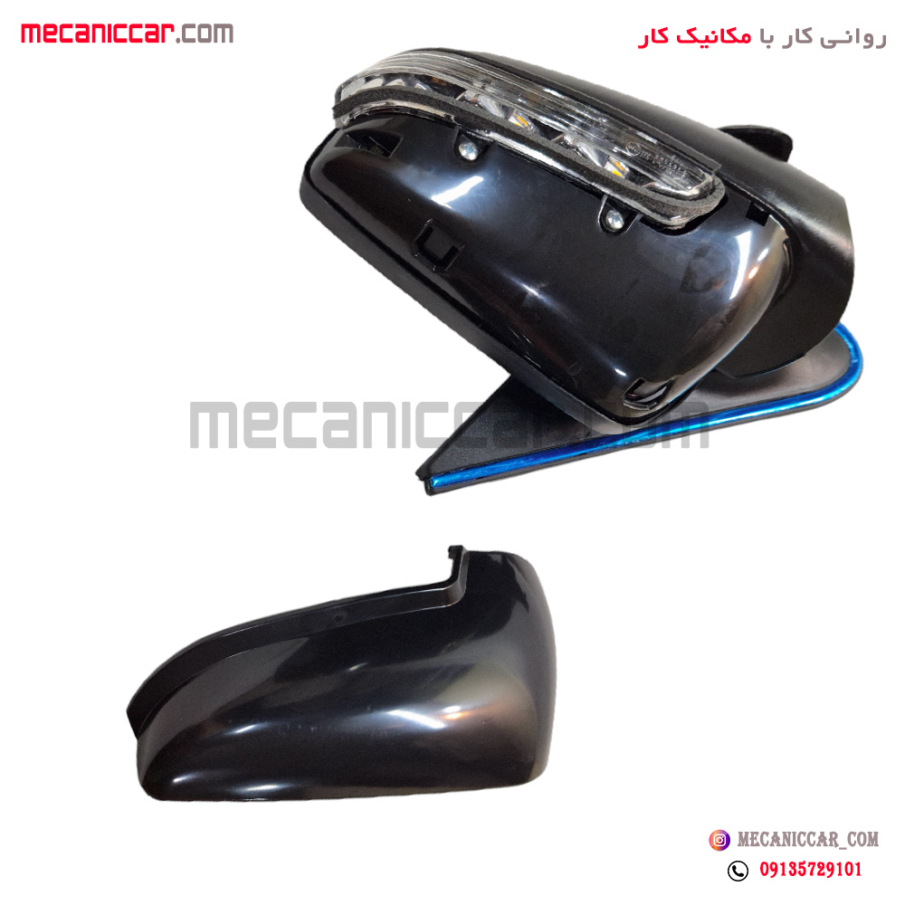 اینه کامل برقی پژو پارس سال چپ راهنما دار 9 فیش (سوکت جدید) کاوج