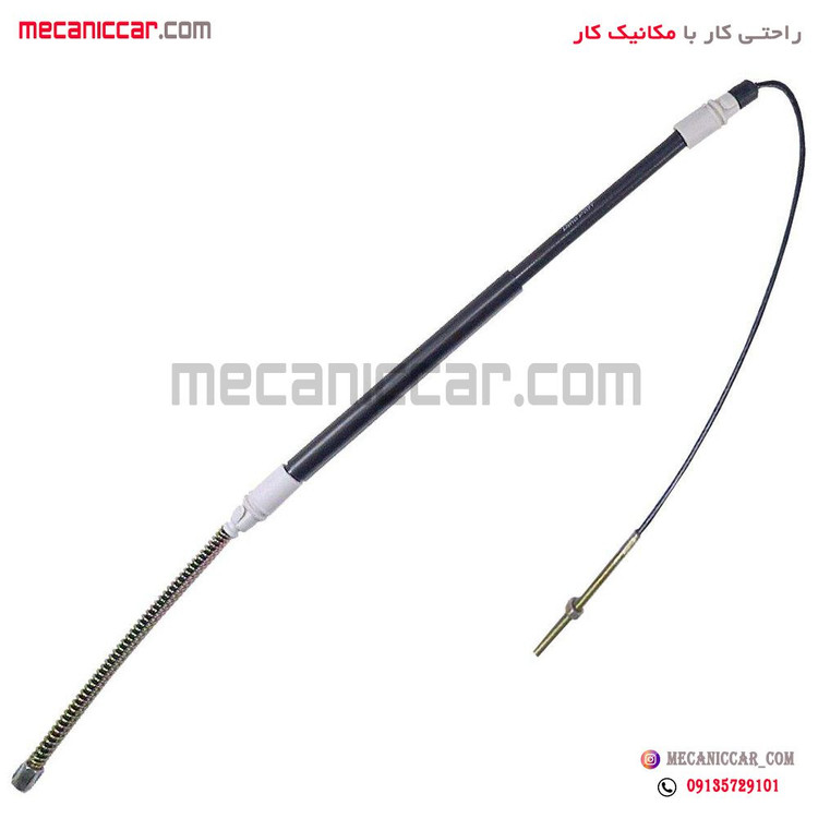 سیم (کابل) ترمز دستی شاخه فرعی چپ پژو 405 و پارس دیناپارت