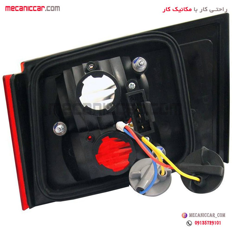 چراغ خطر روی صندوق چپ سمند LX