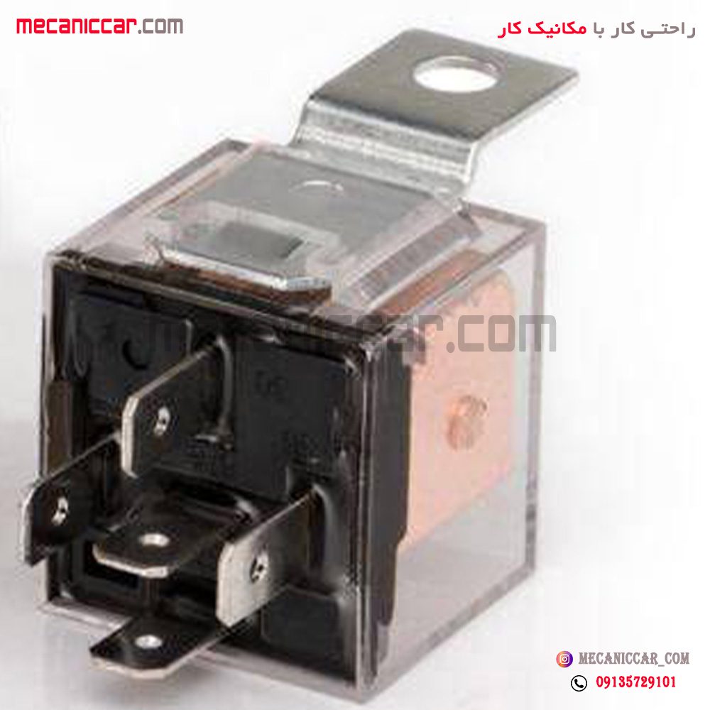 رله شیشه ای 60 امپر پژو 405 و 206 و پارس و سمند دیناپارت