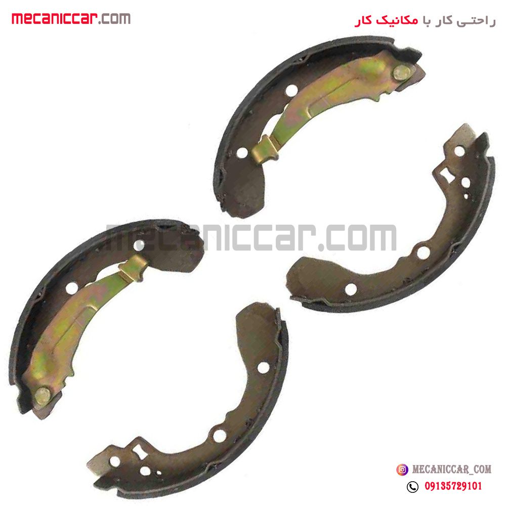لنت ترمز چرخ عقب تیبا با اهرم طرح ریویی