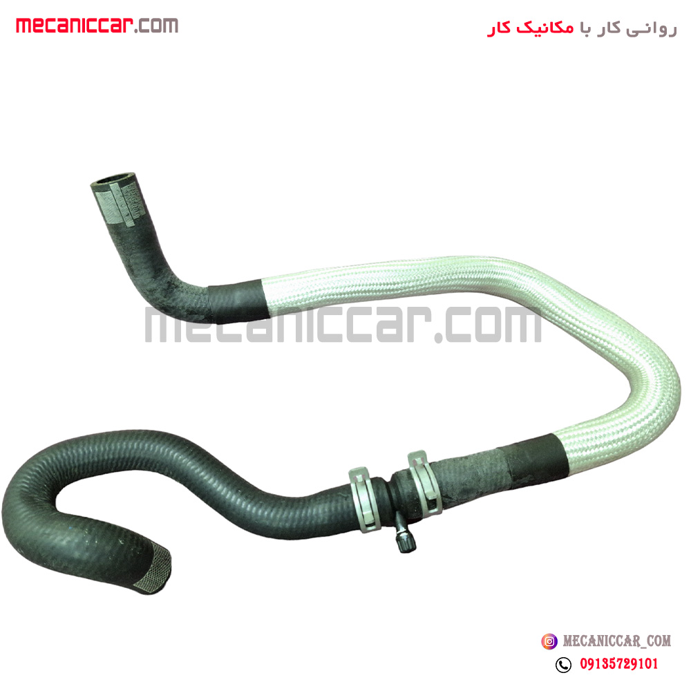 شیلنگ بخاری خروجی روکش دار (بلند) R2 (موتور tu5 پژو 405 و پارس)
