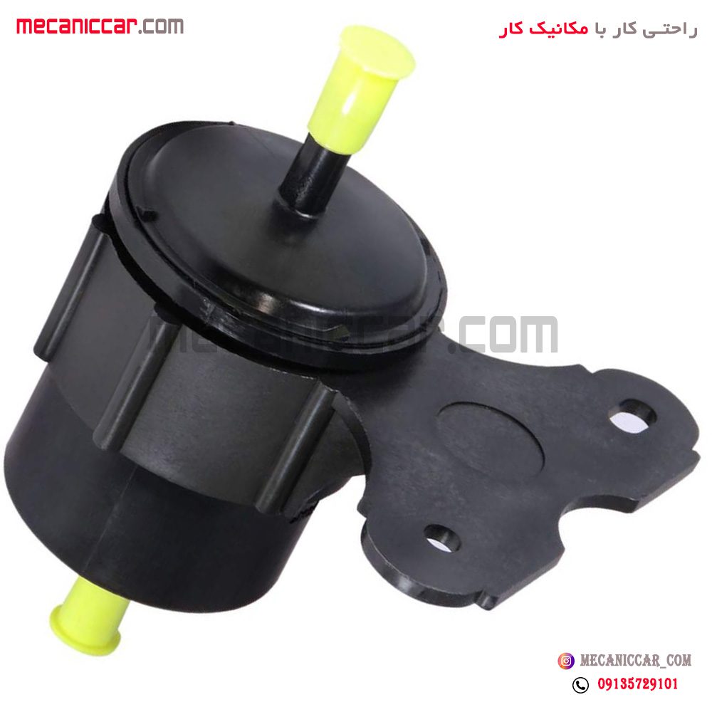 فیلتر (صافی) بنزین پلیمری دو سر صاف با براکت پراید