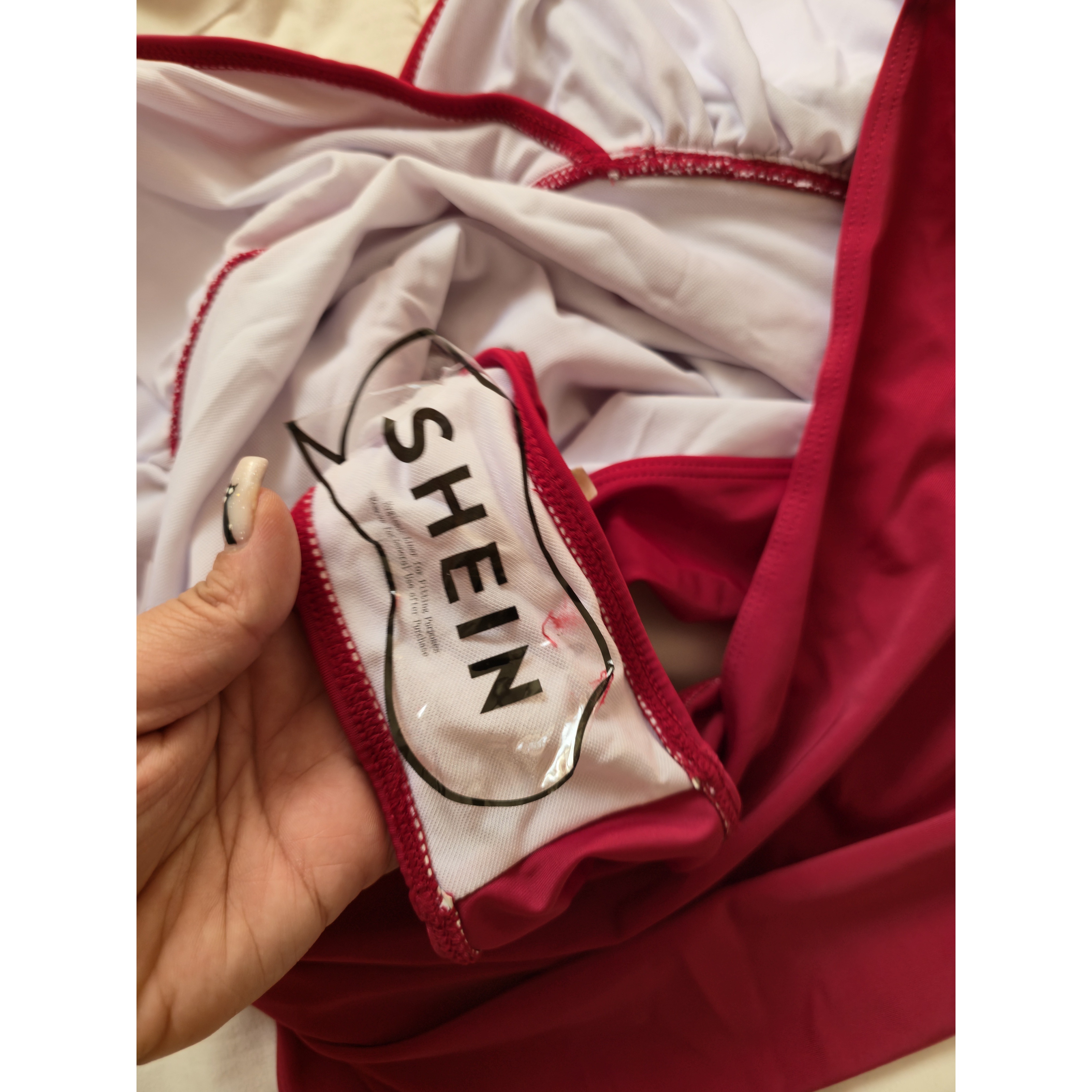 مایو کاپدار زنانه دخترانه سایز 50 الی 54 برند shein واررداتی 3XL اروپایی