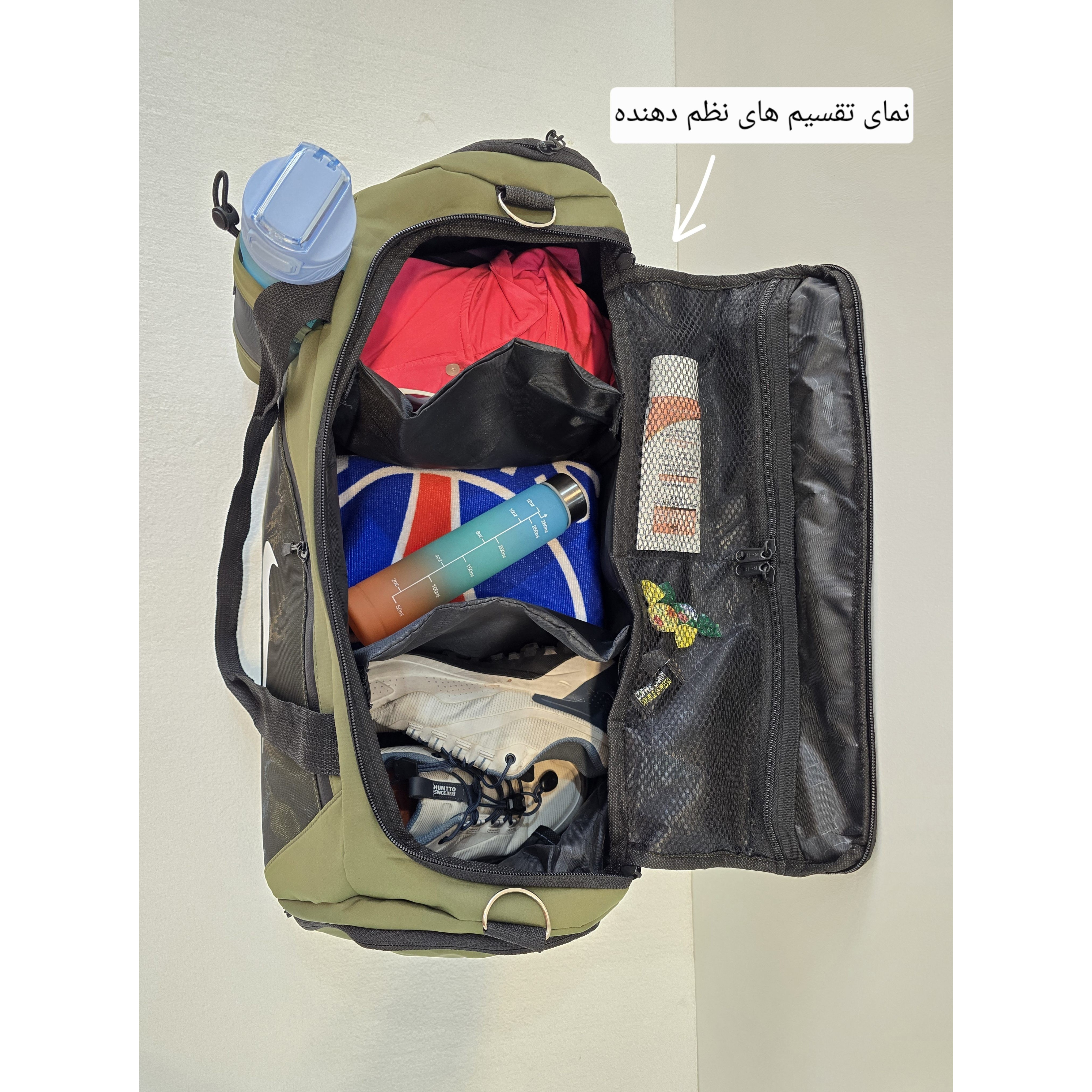 ساک باشگاهی نظم دهنده و جاکفشی دار زنانه مردانه مدل نایکی کیف باشگاهی، ساک ورزشی